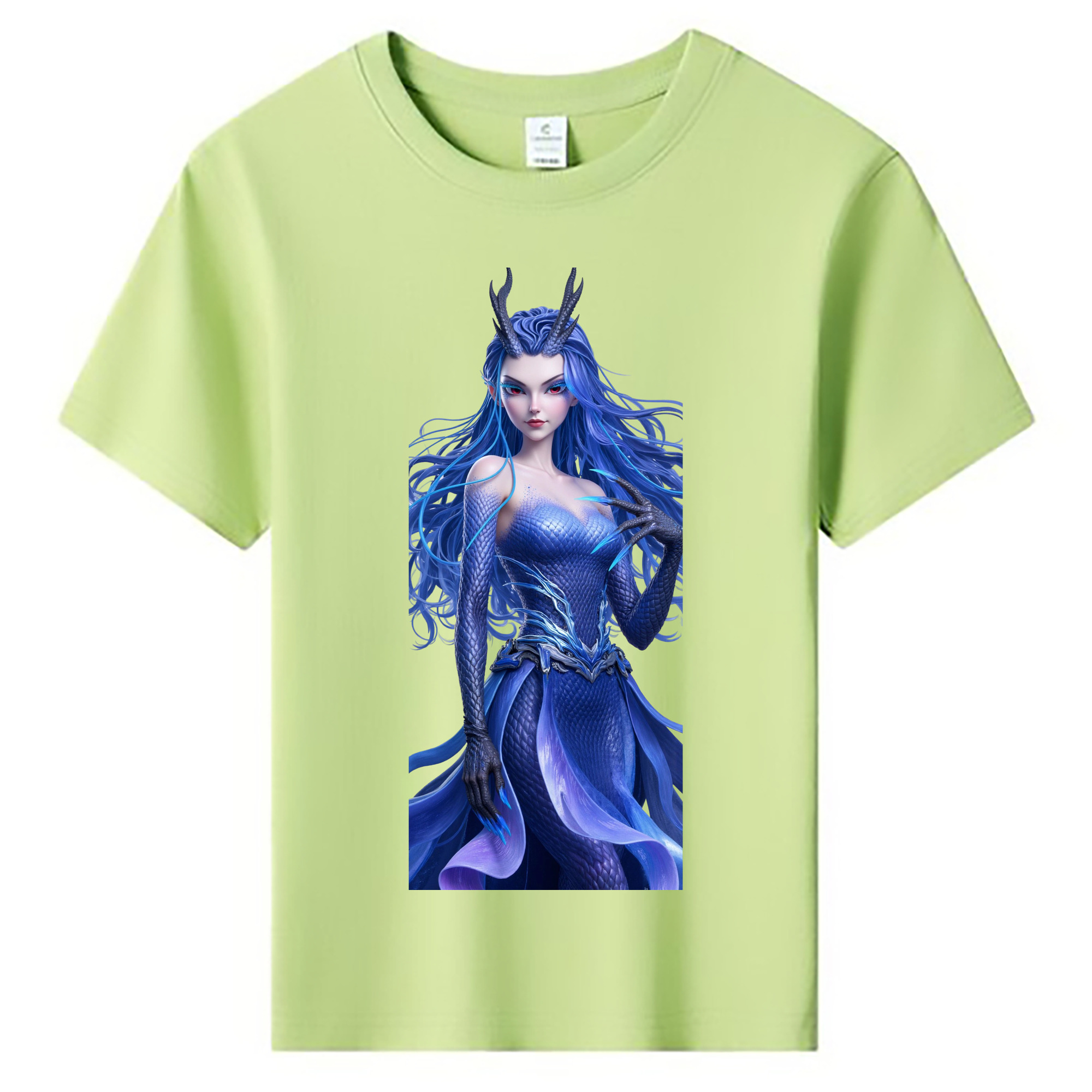 （画像用） Ne Zha 2 ナタ 魔童の大暴れ 綿100％キッズTシャツ（フロントプリント）